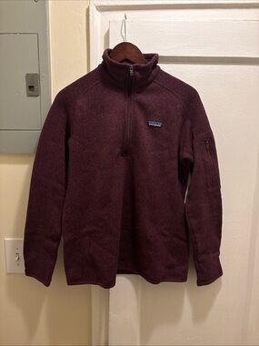 Women’s Patagonia Half-Zip Fleece Pullover Deep Plum size Large
